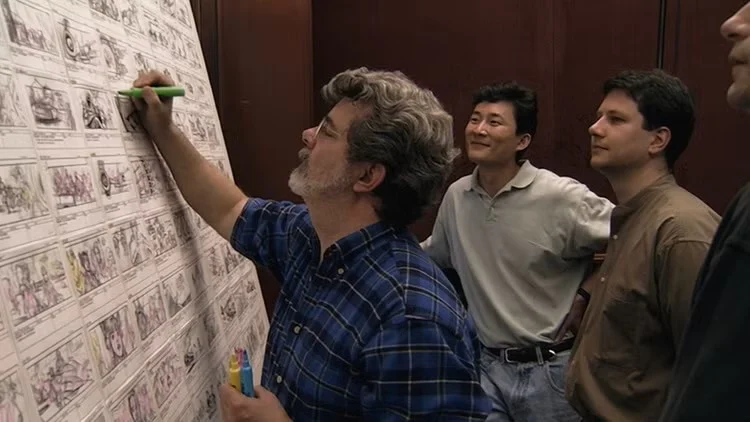 George Lucas working on the prequels