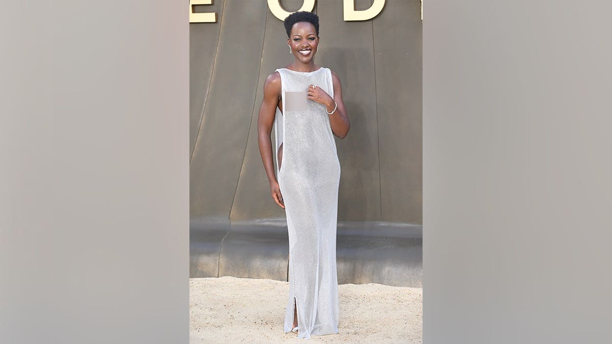 Lupita Nyong'o at the London premiere of 'The Odyssey'