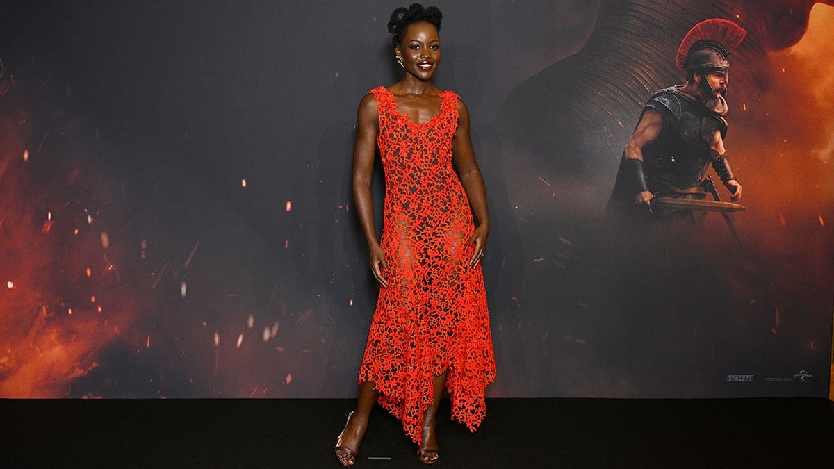 Lupita Nyong'o at the Paris premiere of 'The Odyssey'