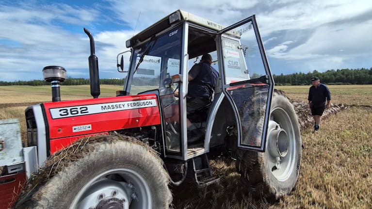 Mark Dillon and Malcom Taylor's ploughing equipment was due to arrive in Croatia mid-July.