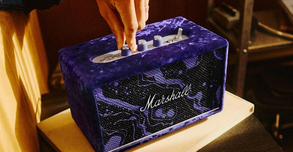 Marshall wrapped a speaker in crushed purple velvet to celebrate Hendrix.