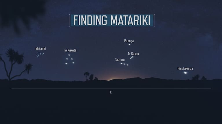 An image identifying the Matariki cluster