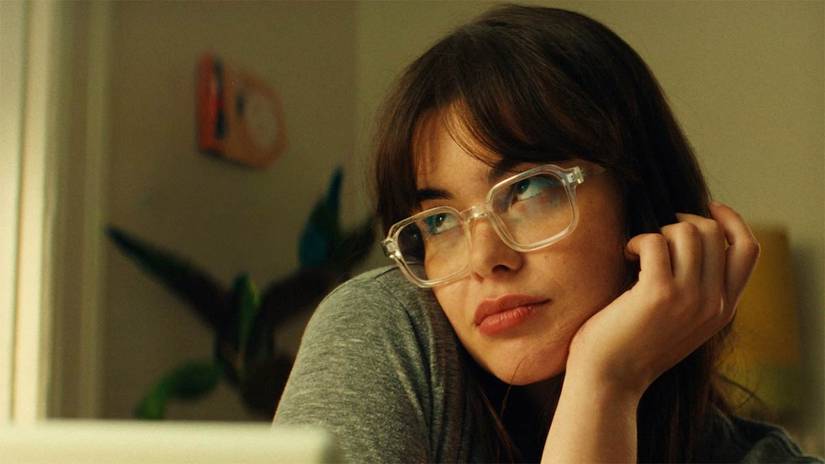 Barbie Ferreira wearing glasses in the movie Mile End Kicks