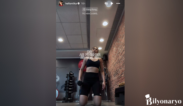 No vacation from fitness: Milka Romero hits the gym in Hong Kong
