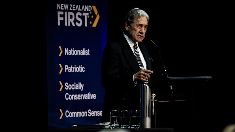 New Zealand First leader Winston Peters.