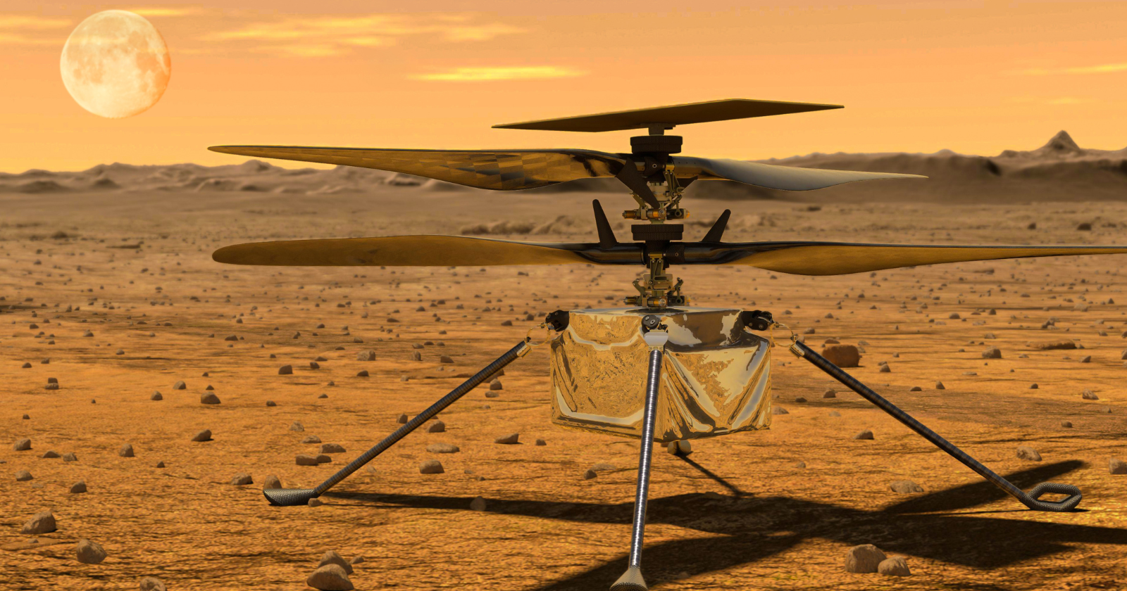 NASA's Mars helicopter was built to prove that flight was possible in an atmosphere one percent as thick as Earth's, and it was expected to manage five flights over thirty days, but it flew 72 times across almost three years before a hard landing shattered its rotor blades, and it now sits where it landed, still recording the weather.