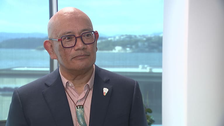 Te Taura Whiri i Te Reo Māori-Māori Language Commission CEO Ngahiwi Apanui-Barr.