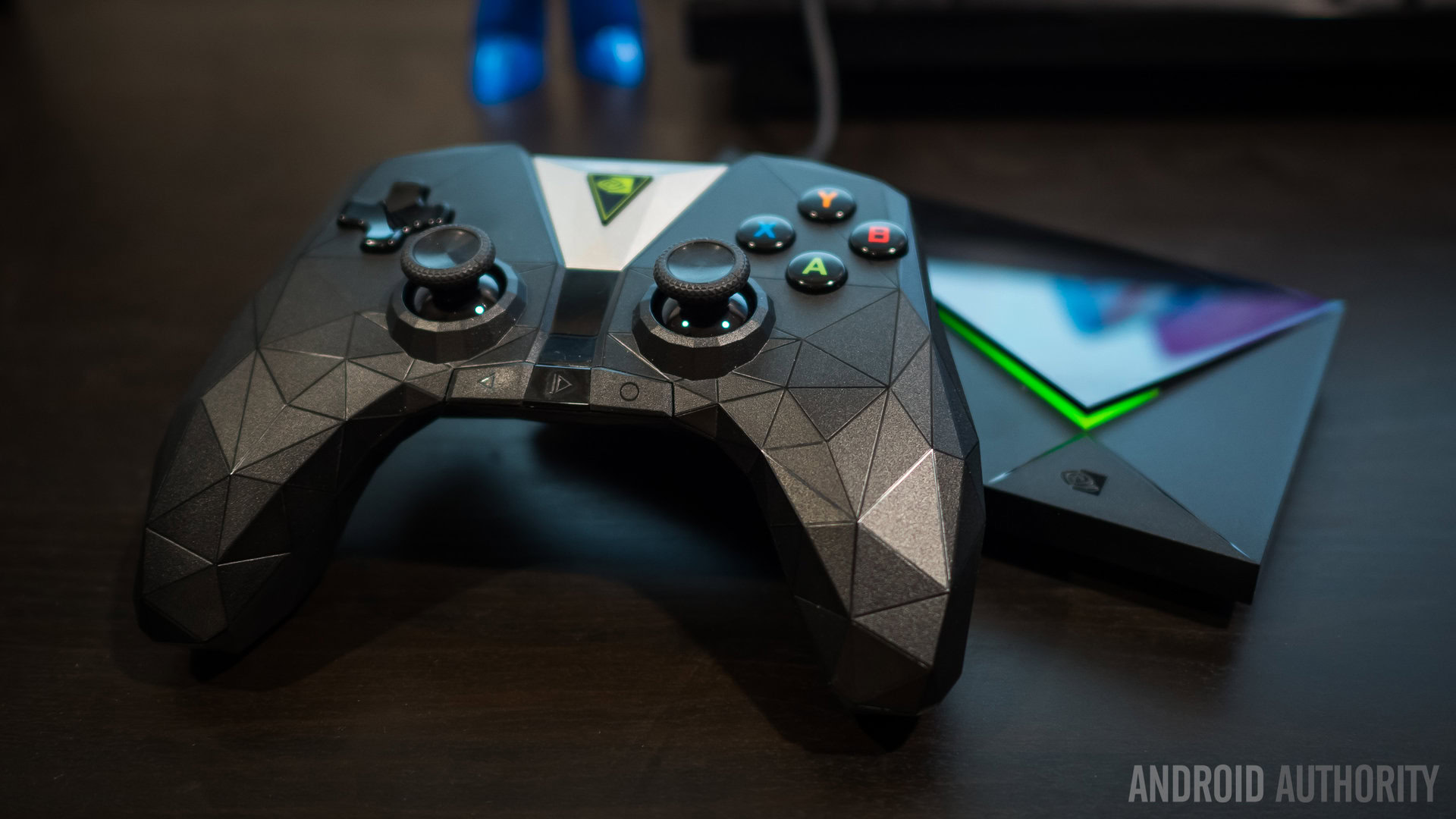 nvidia shield tv 2017 review aa (18 of 19) controller The NVIDIA Shield TV console and controller.