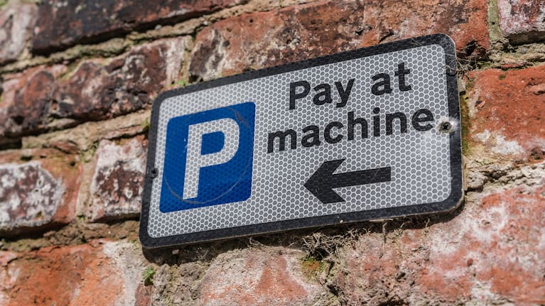 File photo of parking sign