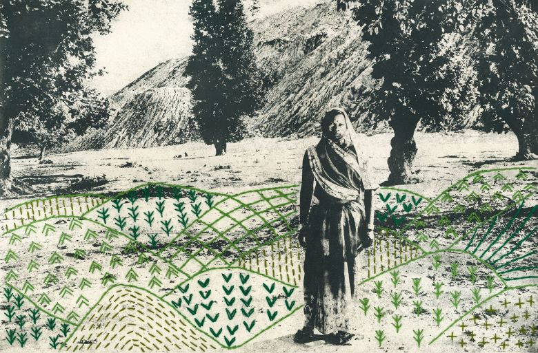 A digital collage created by Payal Kakkar, winner in the Climate Change category for project 