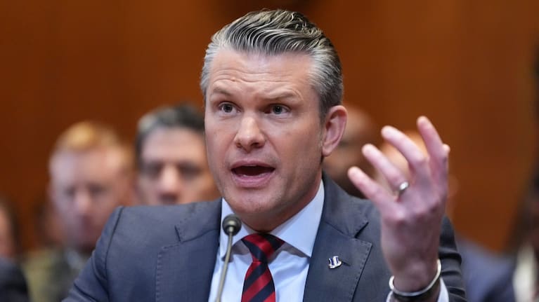US Defence Secretary Pete Hegseth testifies at a Senate Appropriations subcommittee hearing, May 12, 2026, in Washington (file image).