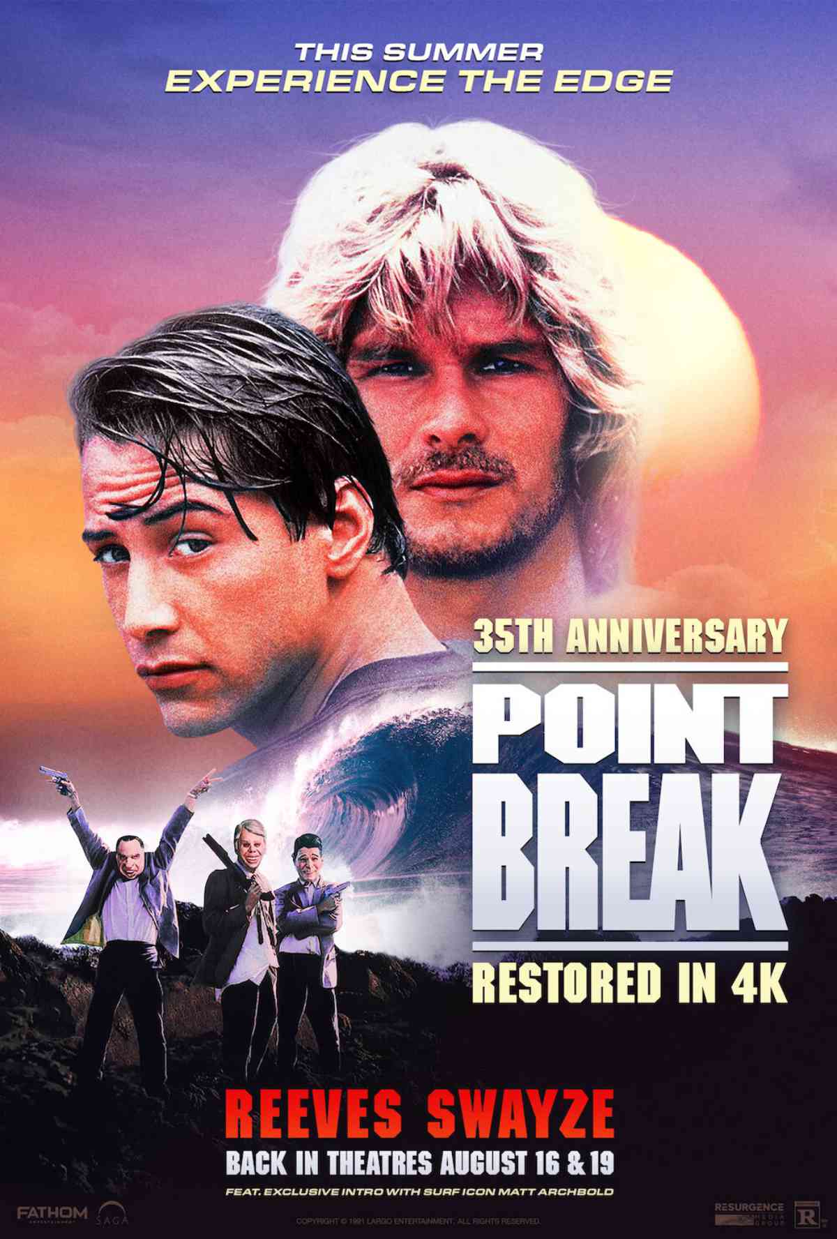 Point Break 35th Anniversary poster