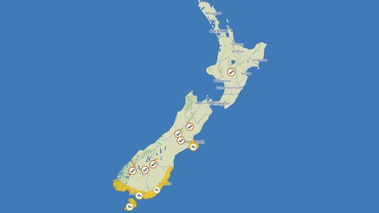 Possible severe gales for parts of the South Island and Wellington.q