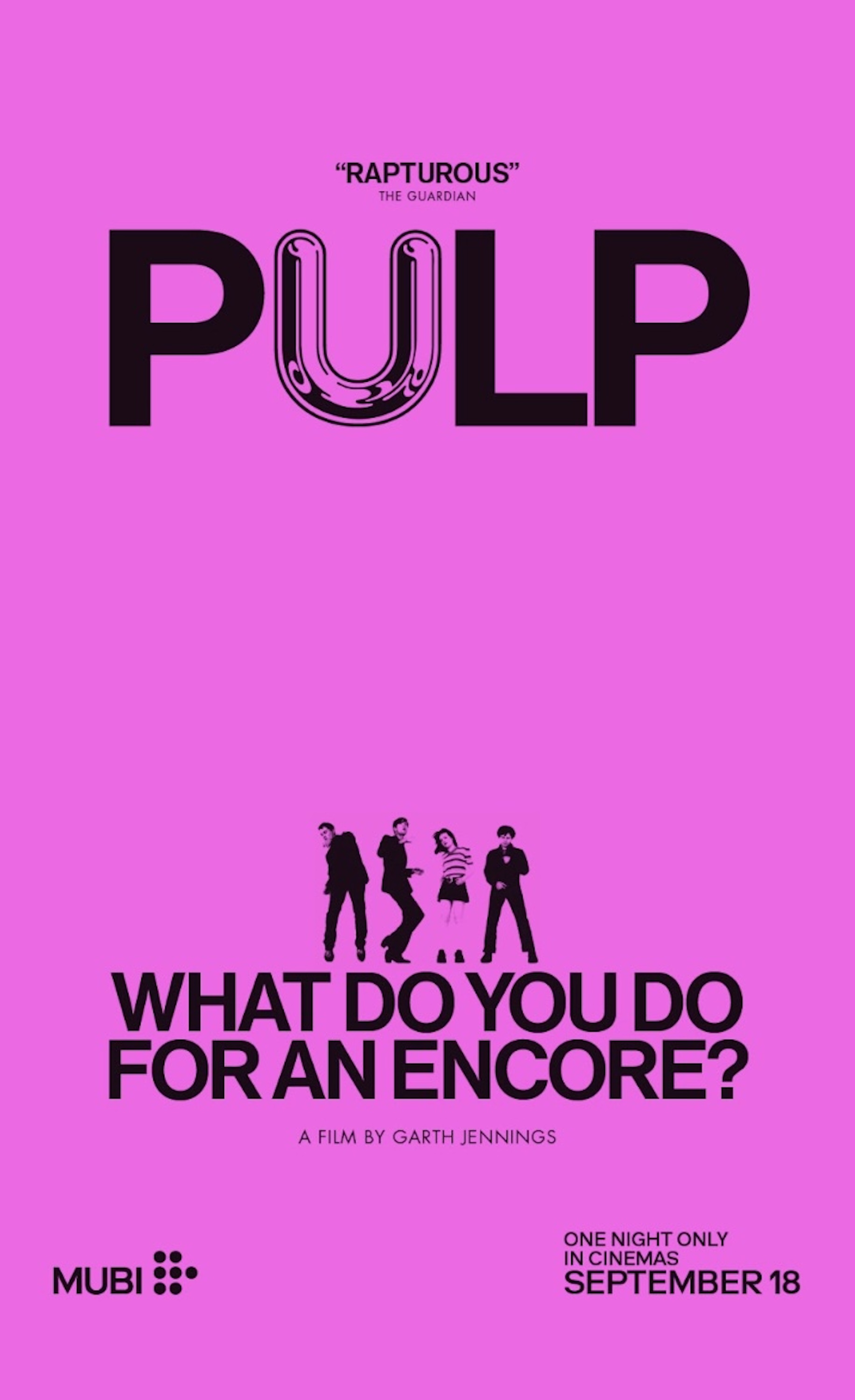 Pulp 'What Do You Do For An Encore' poster