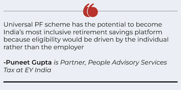 Potential of Universal PF Scheme Puneet Gupta quote
