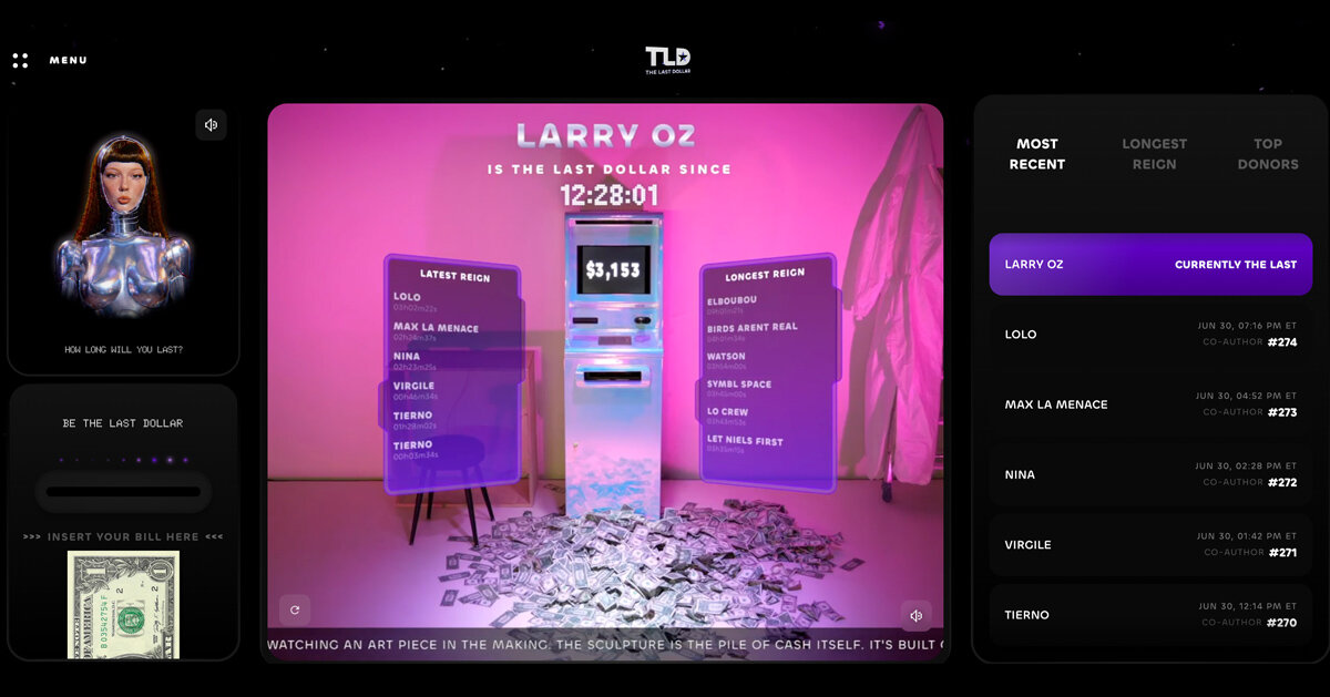 the internet is building this living sculpture one dollar at a time