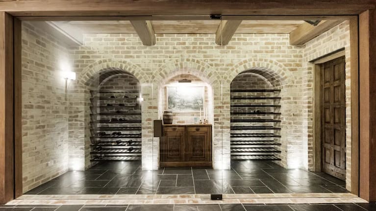 The property's wine cellar.