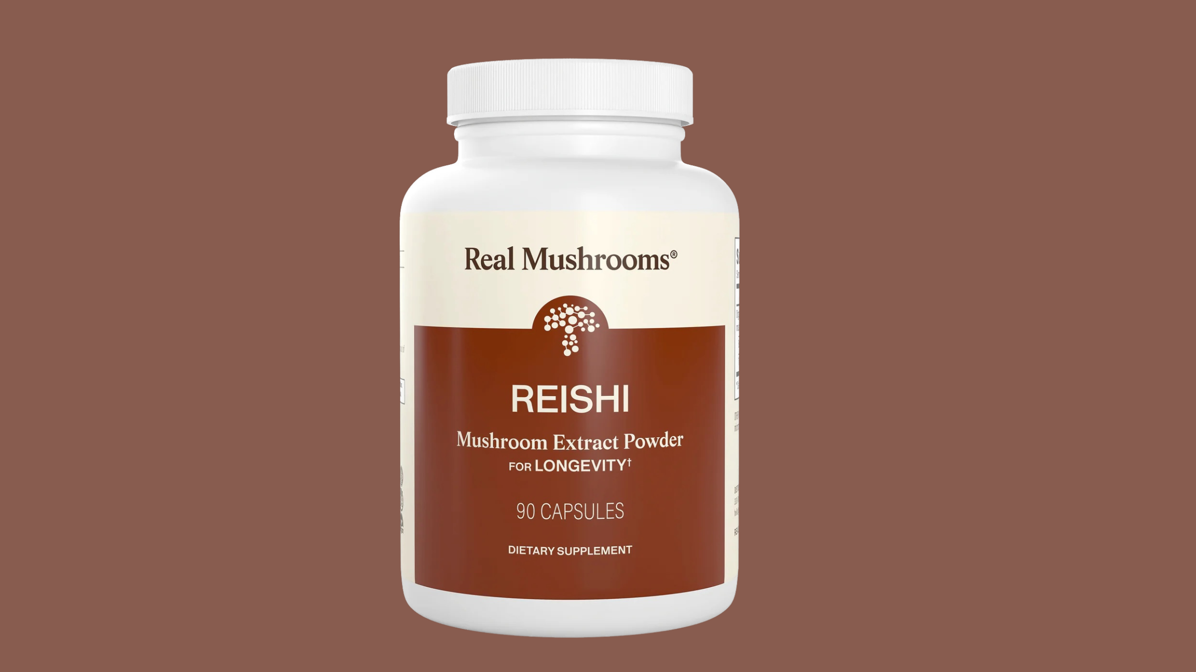 real mushrooms supplement jar