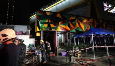 At least 27 killed after fire breaks out at pub in Bangkok