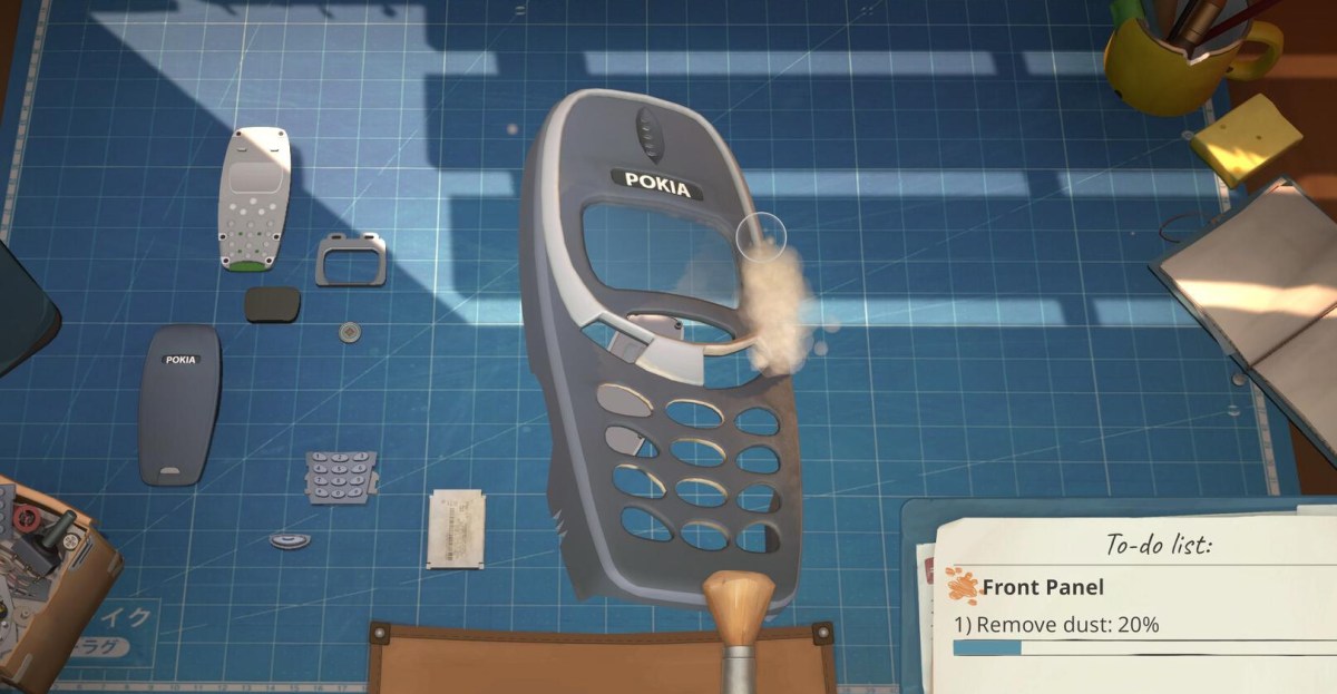A game where you repair and restore retro gadgets sounds like the perfect way to unwind.