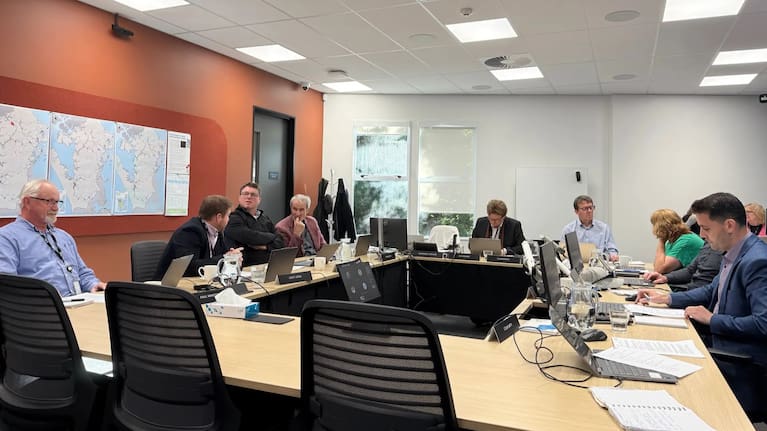 The Rodney Local Board at a meet on Wednesday.