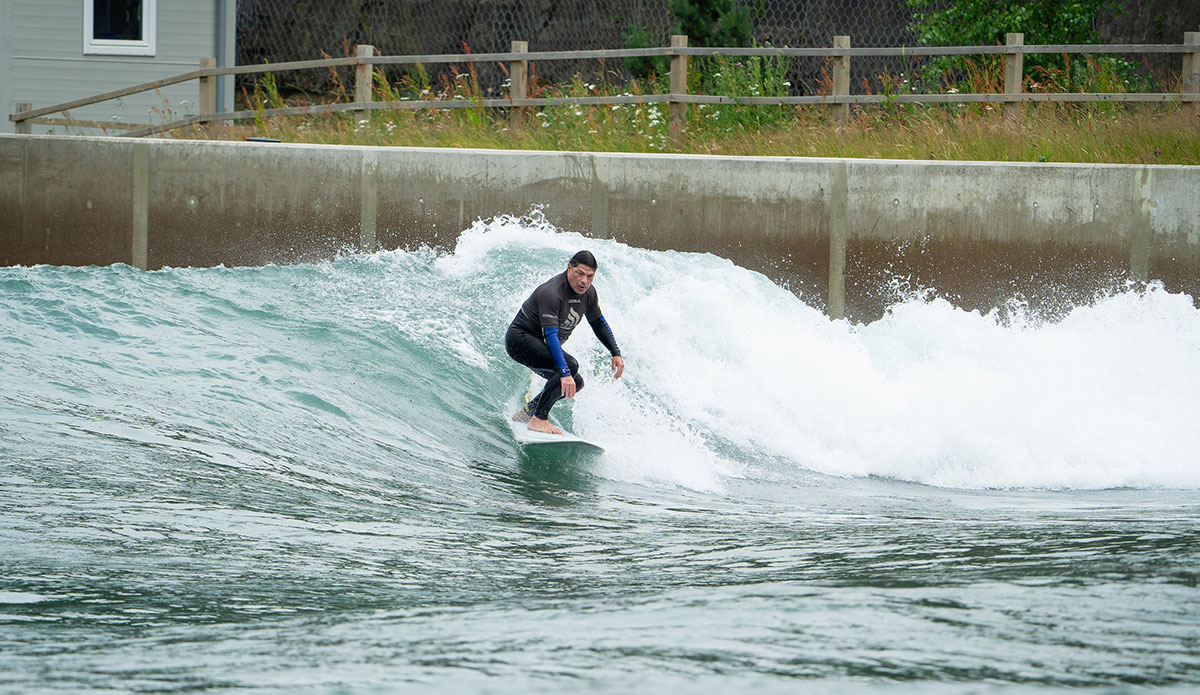 Robert Trujillo surfing Lost Shore Surf Resort
