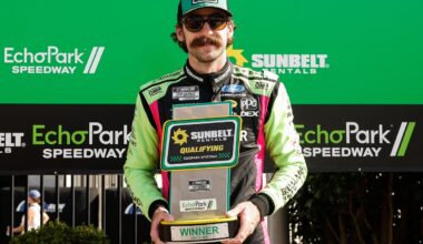 NASCAR Cup Atlanta starting lineup: Penske 1-2 with Ryan Blaney on pole