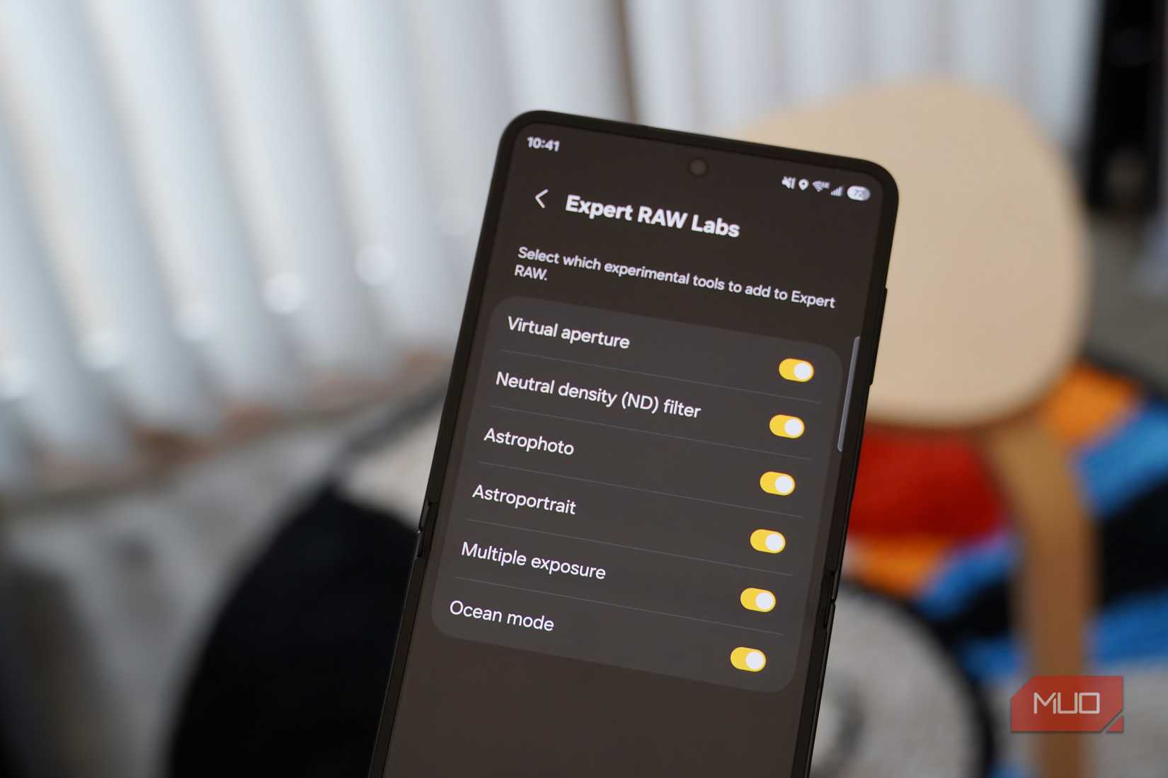 Expert RAW Labs on a Galaxy phone.