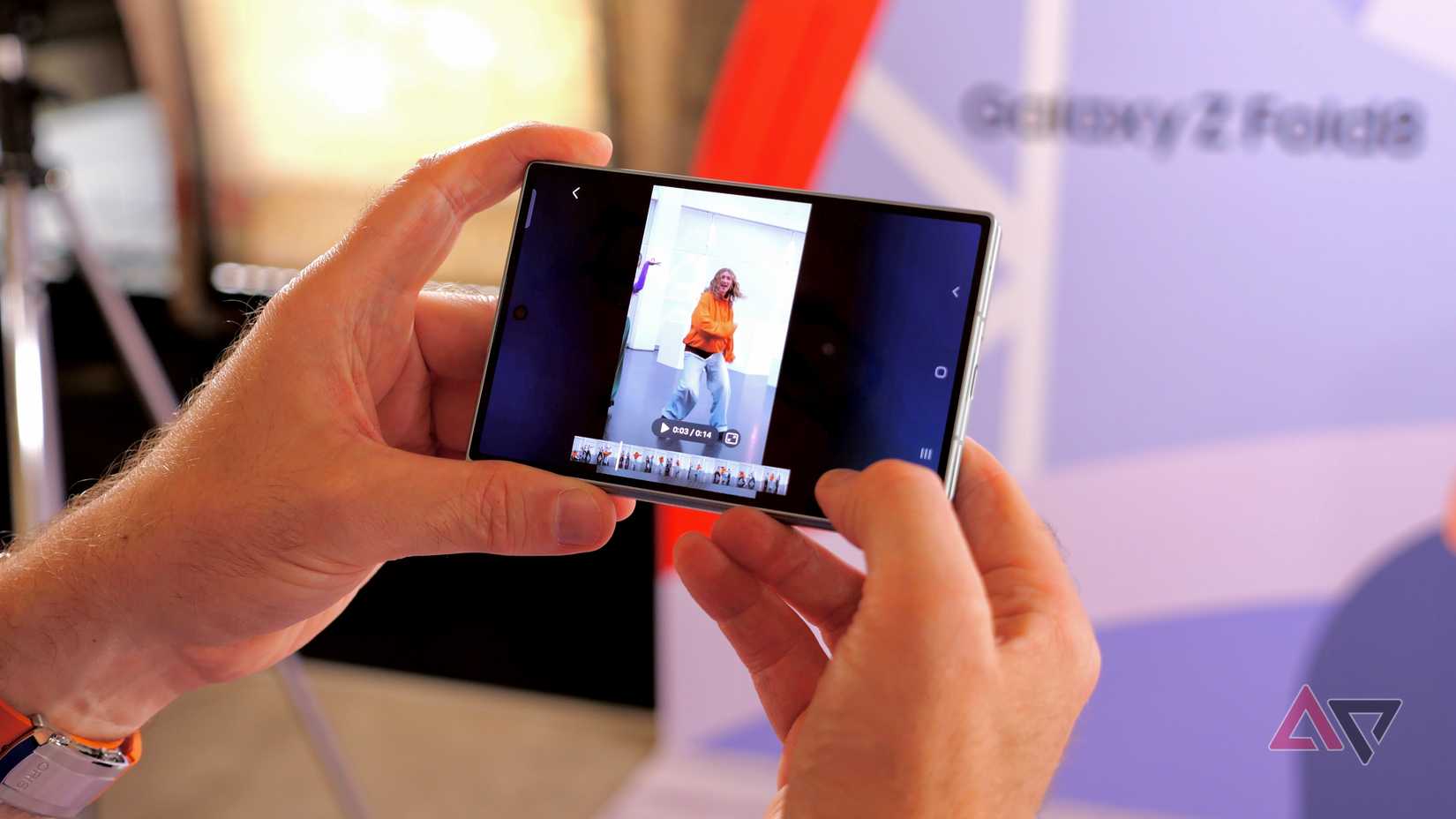 The Samsung My FanCam feature on the Galaxy Z Fold 8