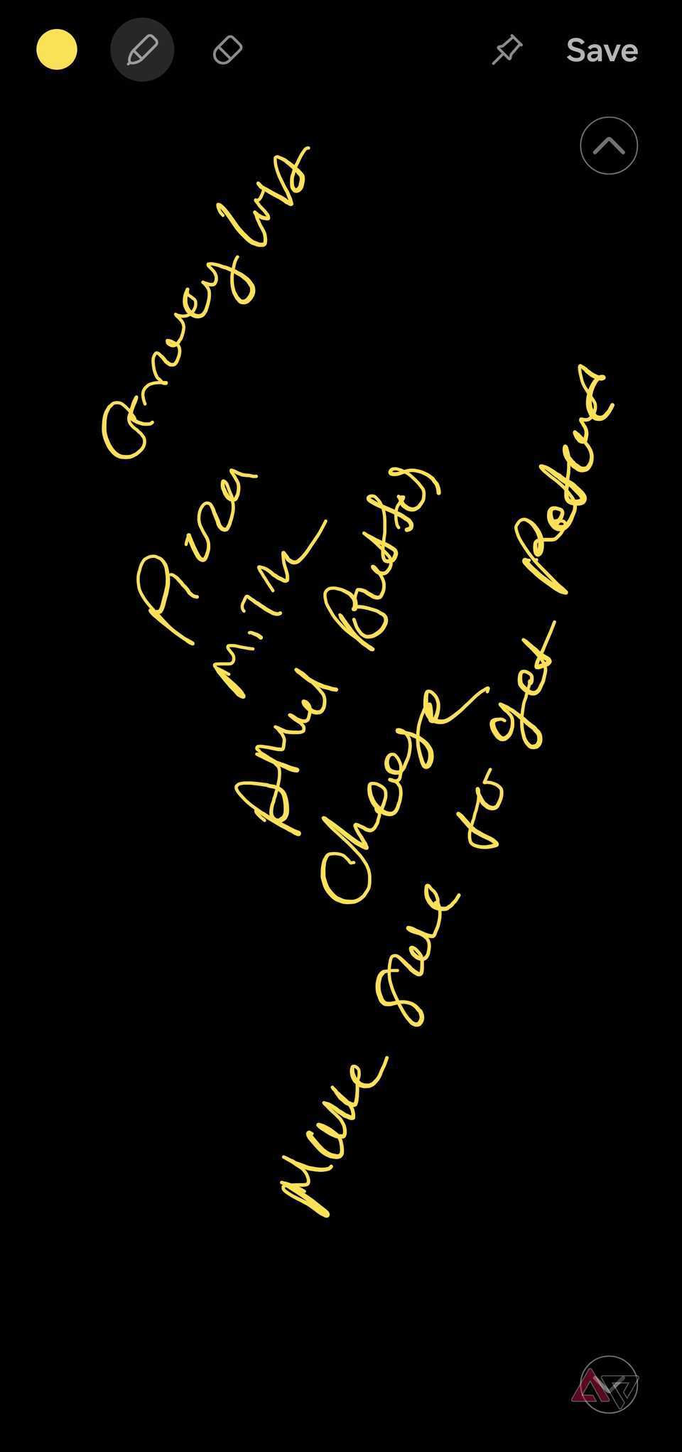 Writing on Samsung lock screen using S Pen