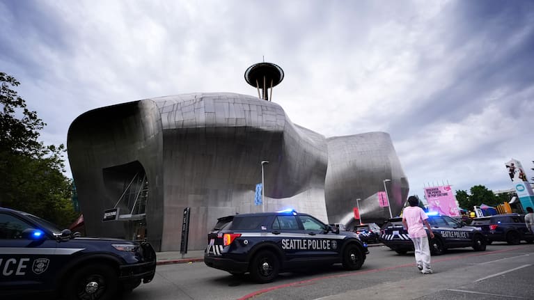 Photos from the scene of a shooting at Seattle Centre during the Bite of Seattle food festival .