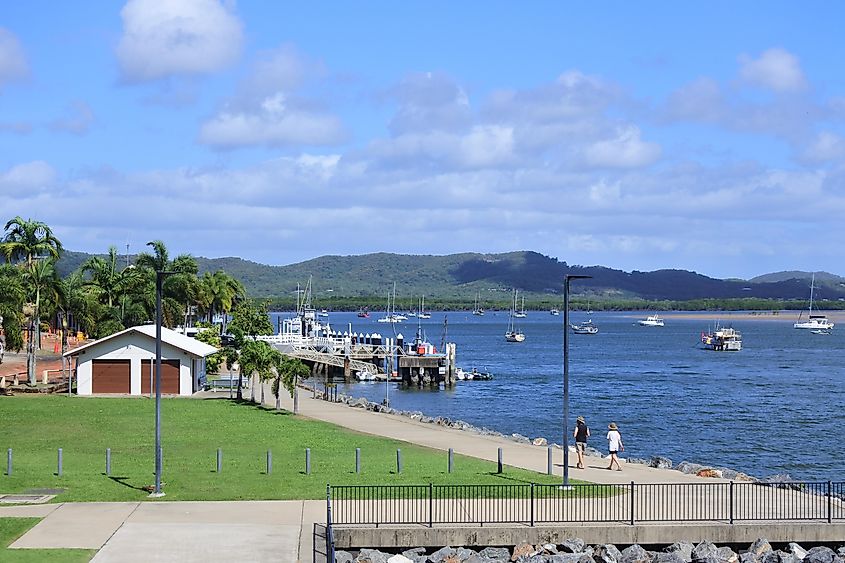 The Endeavour River winding past Cooktown, Queensland, Australia.