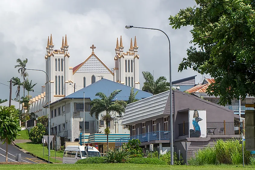 An Art Deco street scene in Innisfail, Queensland.
