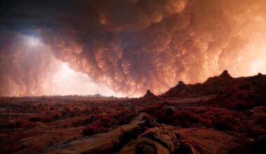 Dust storms on Mars amplify effects of solar storms