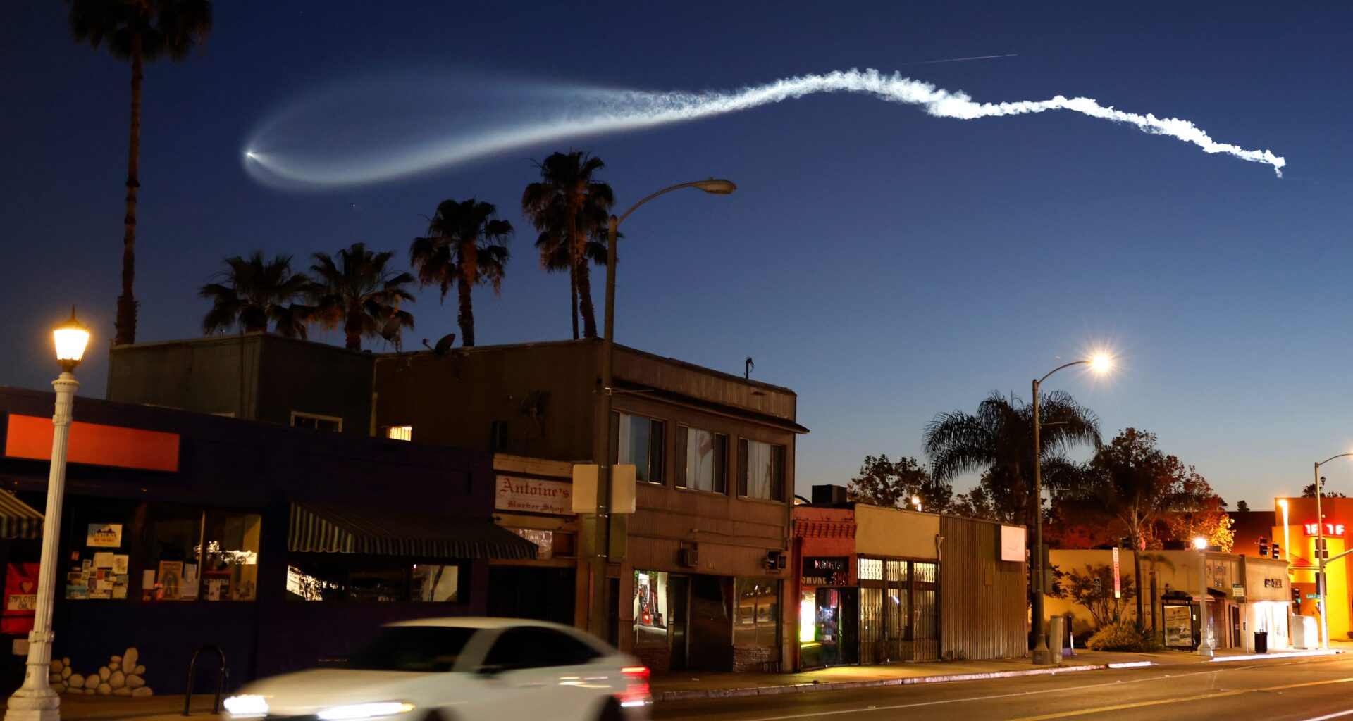 SpaceX Falcon 9 rocket rises launching Vandenberg