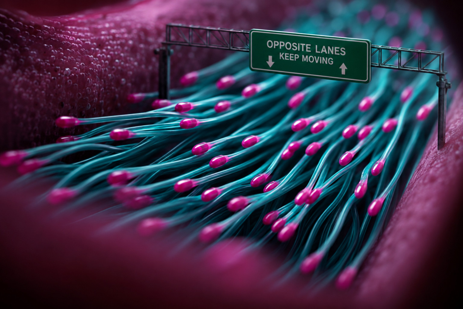 Fruit Fly Sperm Is 40 Times Longer Than Human Sperm and Uses Opposite Lanes to Avoid Tangling