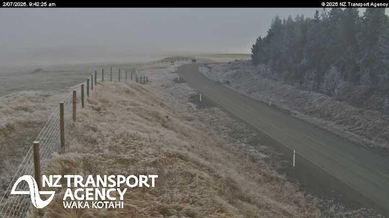 State Highway 80/Mount Cook Road from the SH80/SH8 Pukaki Junction.