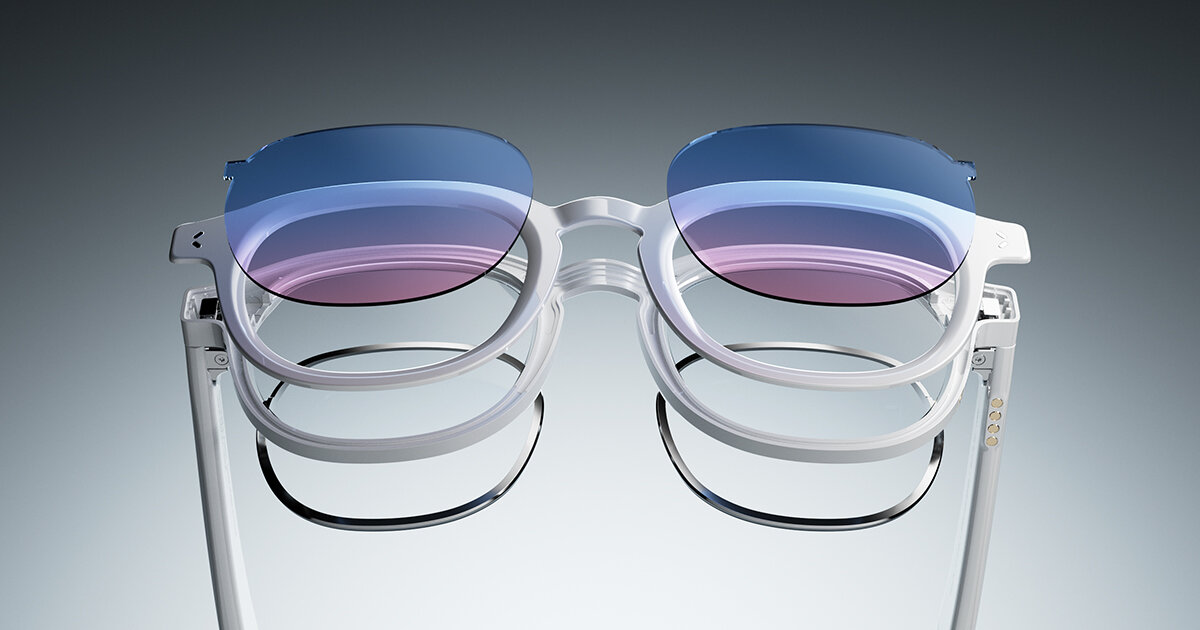 sutyo’s form-first sunglasses shifts color and light with single swipe