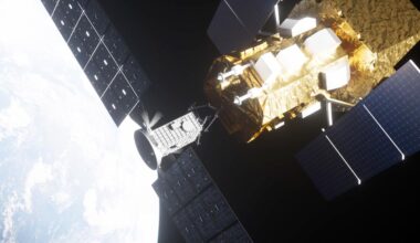 Artist impression of the LINK spacecraft docked to the Swift spacecraft