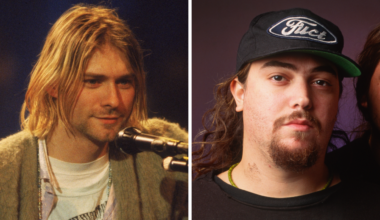 Kurt Cobain in 1994 and Max Cavalera in 1993