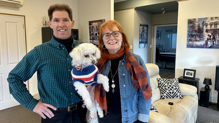 Te Anau residents Diane Holmes and Phil Allport.