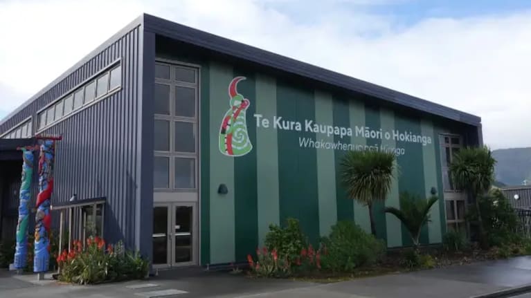 Te Kura Kaupapa Māori o Hokianga at Koutu Point, South Hokianga.