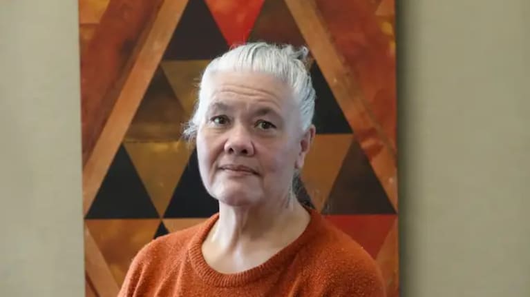Te Kura Kaupapa Māori o Hokianga tumuaki (principal) Michelle Sarich