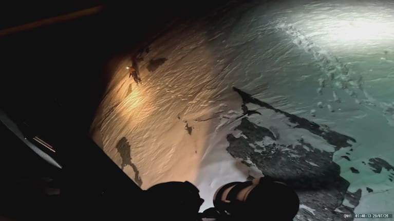 The climber who fell was found around 600m from the summit of Mount Aspiring.