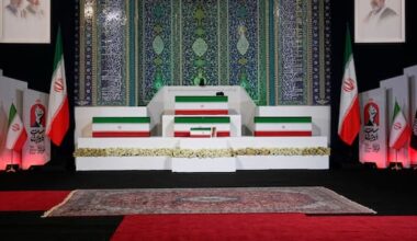 Late Supreme Leader's casket displayed as Iran prepares for dayslong funeral