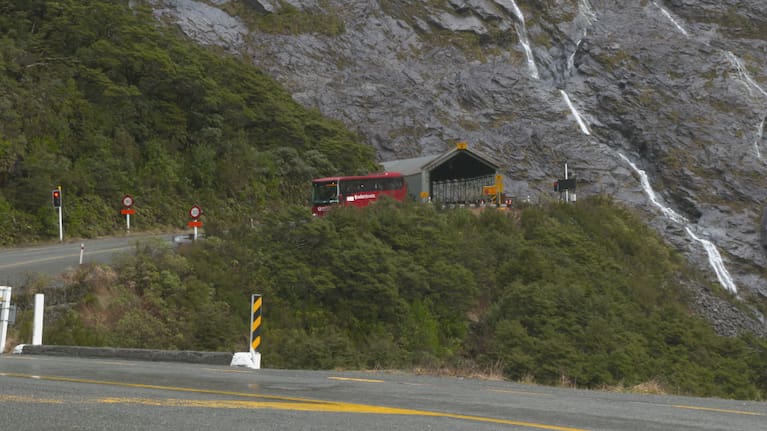 The Milford Sound end of the Homer Tunnel.
