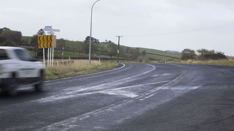 The Rutherford and Tahuna Road intersection near Huntly had the most street racer complaints in the Waikato in 2024 and 2025.