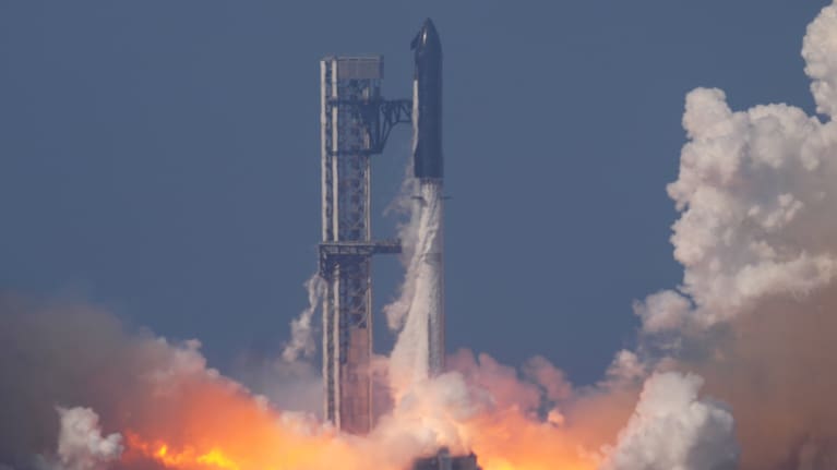 The SpaceX Starship blasted off from Texas.