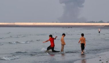 US strikes northern Iran, ship disabled trying to run blockade