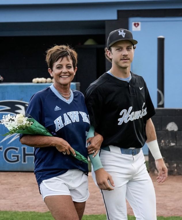Donna Dillon with her son Cameron Dillon.